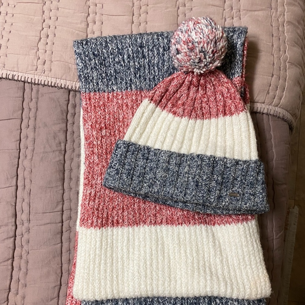 Matching hat and scarf set